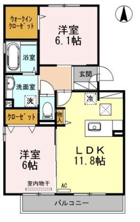 シャルム　B棟の物件間取画像